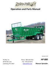 HYDRA-PULL HP 880 Operation And Parts Manual