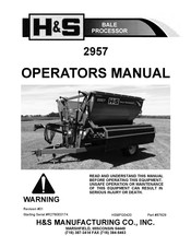 H&S 2957 Operator's Manual