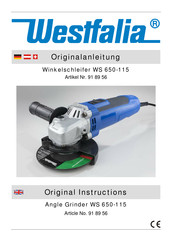 Westfalia WS 650-115 Original Instructions Manual