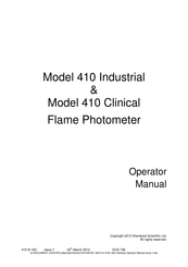 Sherwood Scientific 410 Clinical Operator's Manual