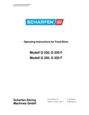 Scharfen G 330 F Operating Instructions Manual