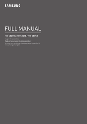Samsung HW-S80CB Full Manual