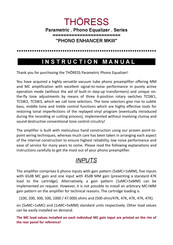 THÖRESS PHONO ENHANCER MKIII Instruction Manual