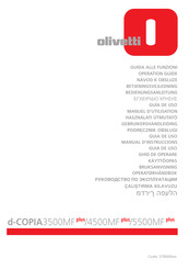 Olivetti d-COPIA3500MF plus Operation Manual