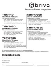 Brivo T2BV778SD Installation Manual