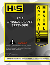 H&S 2217 Operator's Manual