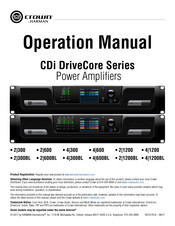 Harman crown CDi DriveCore Series Operation Manual