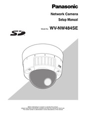 Panasonic WV-NW484SE Setup Manual