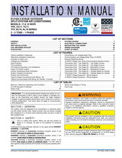 Johnson Controls AC19 Series Installation Manual