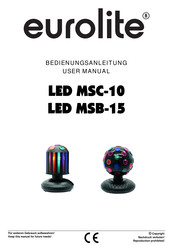 EuroLite LED MSC-10 User Manual