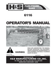 H&S 6116 Operator's Manual