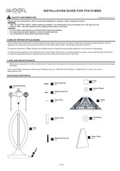 Quoizel TF6151MBK Installation Manual