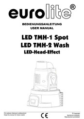 EuroLite LED TMH-2 Wash User Manual