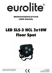 EuroLite LED SLS-3 HCL 3x10W User Manual