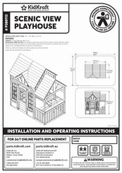 KidKraft Scenic View Playhouse Installation And Operating Instructions Manual