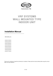 Argo AWG71MH Installation Manual