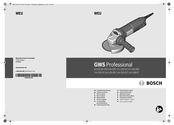 Bosch GWS 10-125 Professional Original Instructions Manual