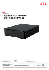 ABB RT G2 5-10 kVA UL User Manual