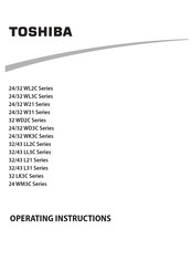 Toshiba 32WK3C63DAA Operating Instructions Manual