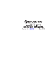 Vollrath Stoelting Endura 112 Service Manual