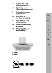 NEFF D 96M2 Series Operating And Installation Instructions