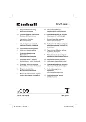 EINHELL TE-CD 18/2 Li Operating Instructions Manual