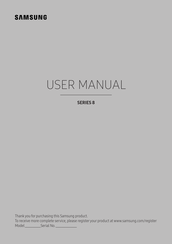 Samsung UA65KS8500 User Manual