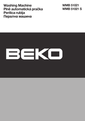 Beko WMB 51021 S Manual