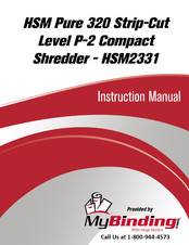 MyBinding HSM Pure 320 Strip-Cut Operating Instructions Manual