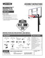 Lifetime MAMMOTH 90916 Assembly Instructions Manual