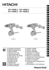 Hitachi DV 18DBL2 Handling Instructions Manual