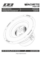 Deaf Bonce MF-12R D4 Owner's Manual