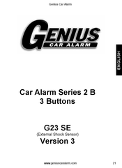 Genius Car Alarm G23 SE Manual