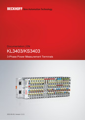 Beckhoff KL3403 Series Installation Manual