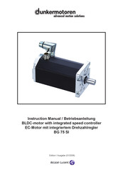 dunkermotoren BG 75 25 SI Series Instruction Manual