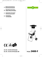 Parkside 34.301.63 Operating Instructions Manual