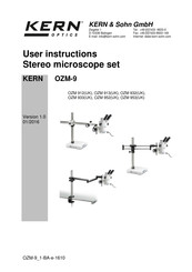KERN OZM-9 Series User Instructions