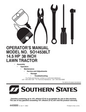 Southern States SO14538LT Operator's Manual