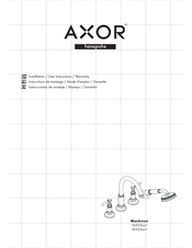 Hans Grohe AXOR Montreux 16550 1 Series Installation/User Instructions/Warranty