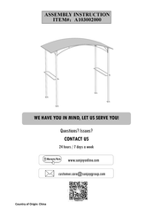 Sunjoy A103002000 Assembly Instruction Manual
