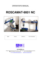 ROSCAMAT 9000 NC C33 Operator's Manual