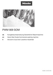 Miele PWM 909 SOM Quick Start Manual