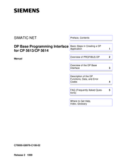Siemens SIMATIC NET CP 5614 Manual