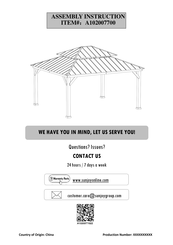 Sunjoy A102007700 Assembly Instruction Manual