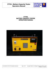 Intelligent Charging CT75A Operator's Manual