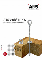 ABS Safety L3-HW-0-250 Instructions Manual
