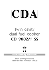CDA CD 9002/1 SS Operating Instructions Manual