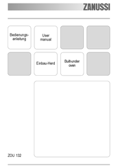 Zanussi ZOU 132 User Manual