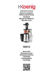 Hkoenig GSX12 Instruction Manual