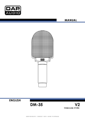 DAPAudio D1356 Manual